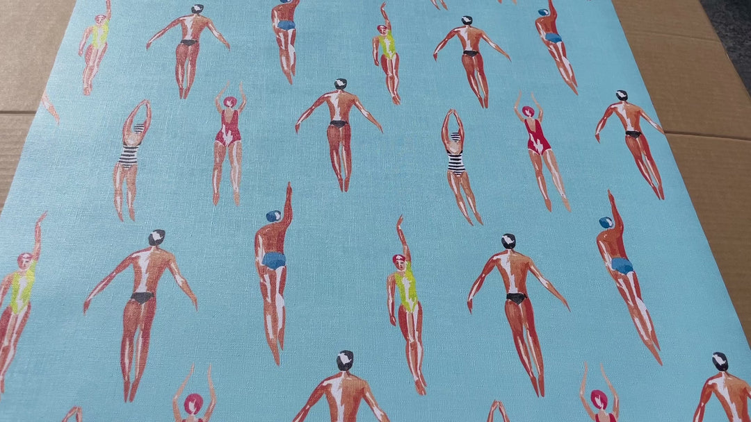 Vintage swimmers wallpaper - Peel and Stick / Traditional wallpaper 3378