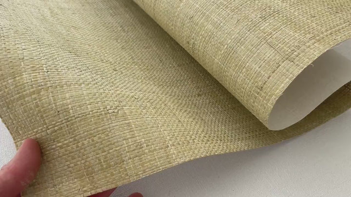 Natural Grasscloth Raffia rough Wallpaper Natural  45020