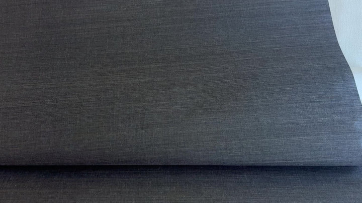 Natural Sisal Grasscloth Wallpaper in Charcoal Grey 41022