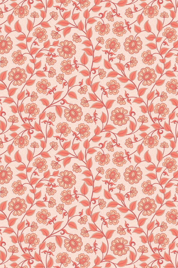 Red floral ornament wallpaper #3129 - Wallpaper