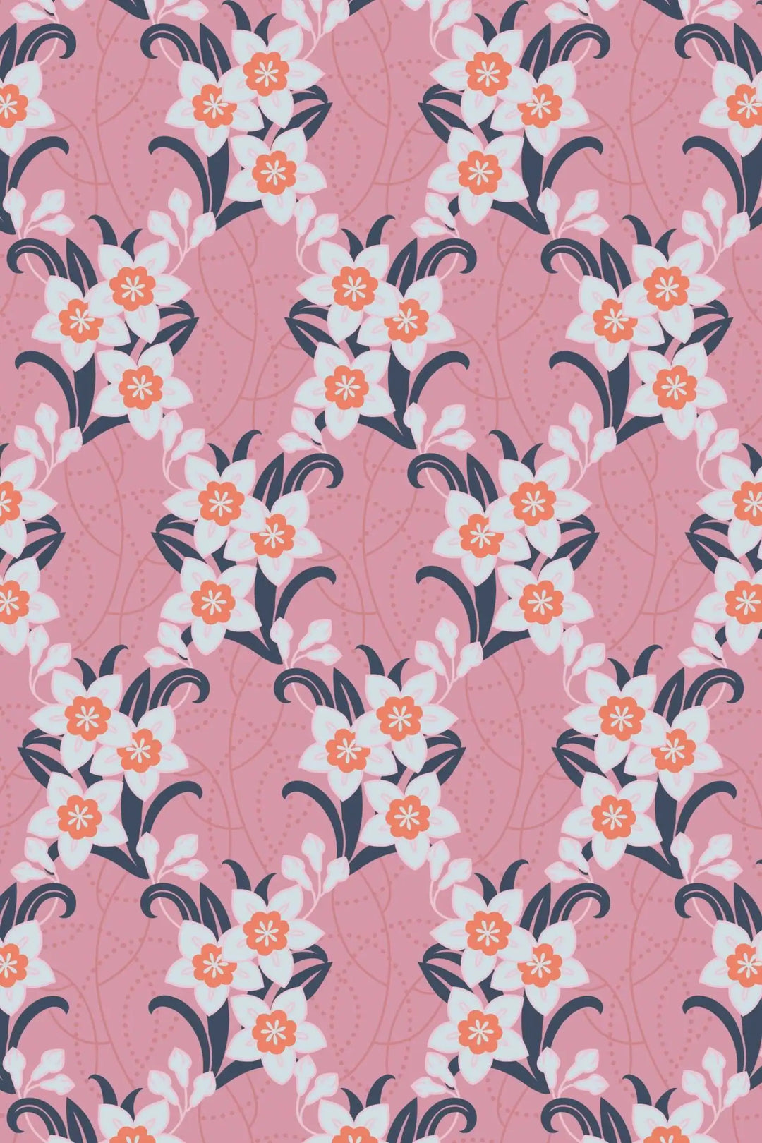 Sunday flowers pink wallpaper design #3017 - 2334