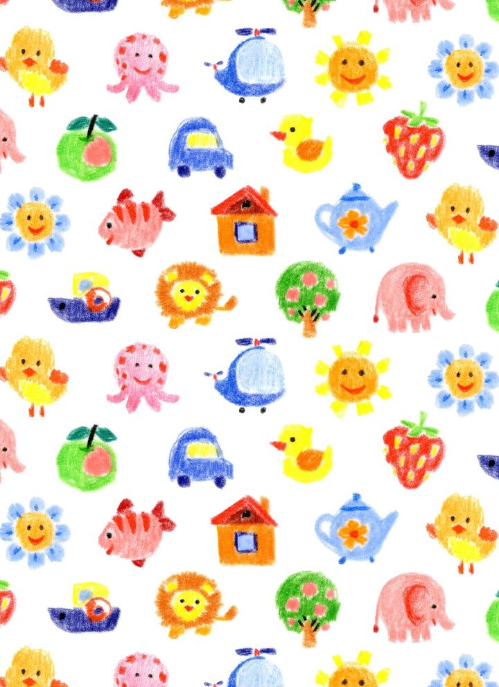 Wallpaper flannel soft warm color for nursery and kids room - playroom - bedroom - bathroom - kids room