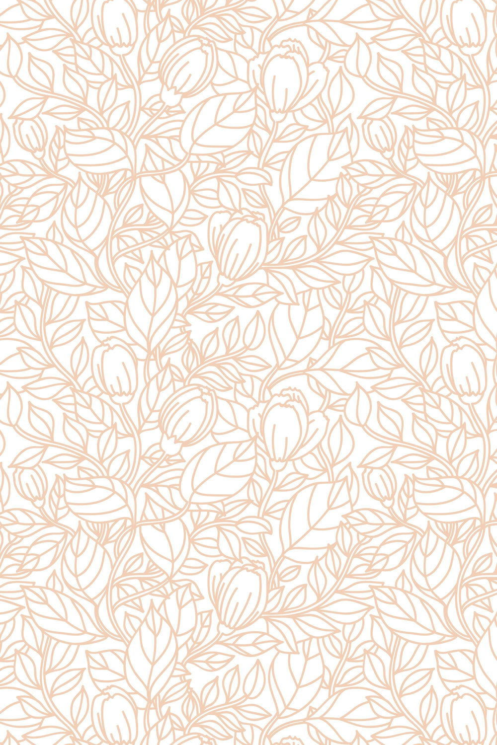 Buds floral pattern wallpaper design#3061- peel and stick removable self adhesive and traditional wallpaper