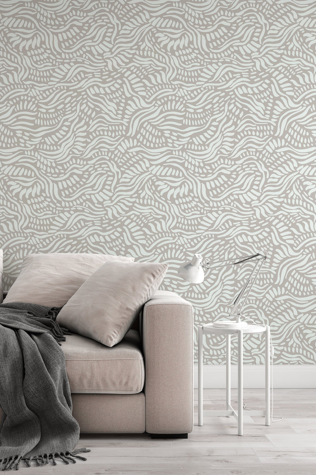 Waves Wallpaper - Tumbling Ocean Waves - White Swirl Abstract Beach Removable Self Adhesive Wallpaper Roll pattern wallpaper #3087