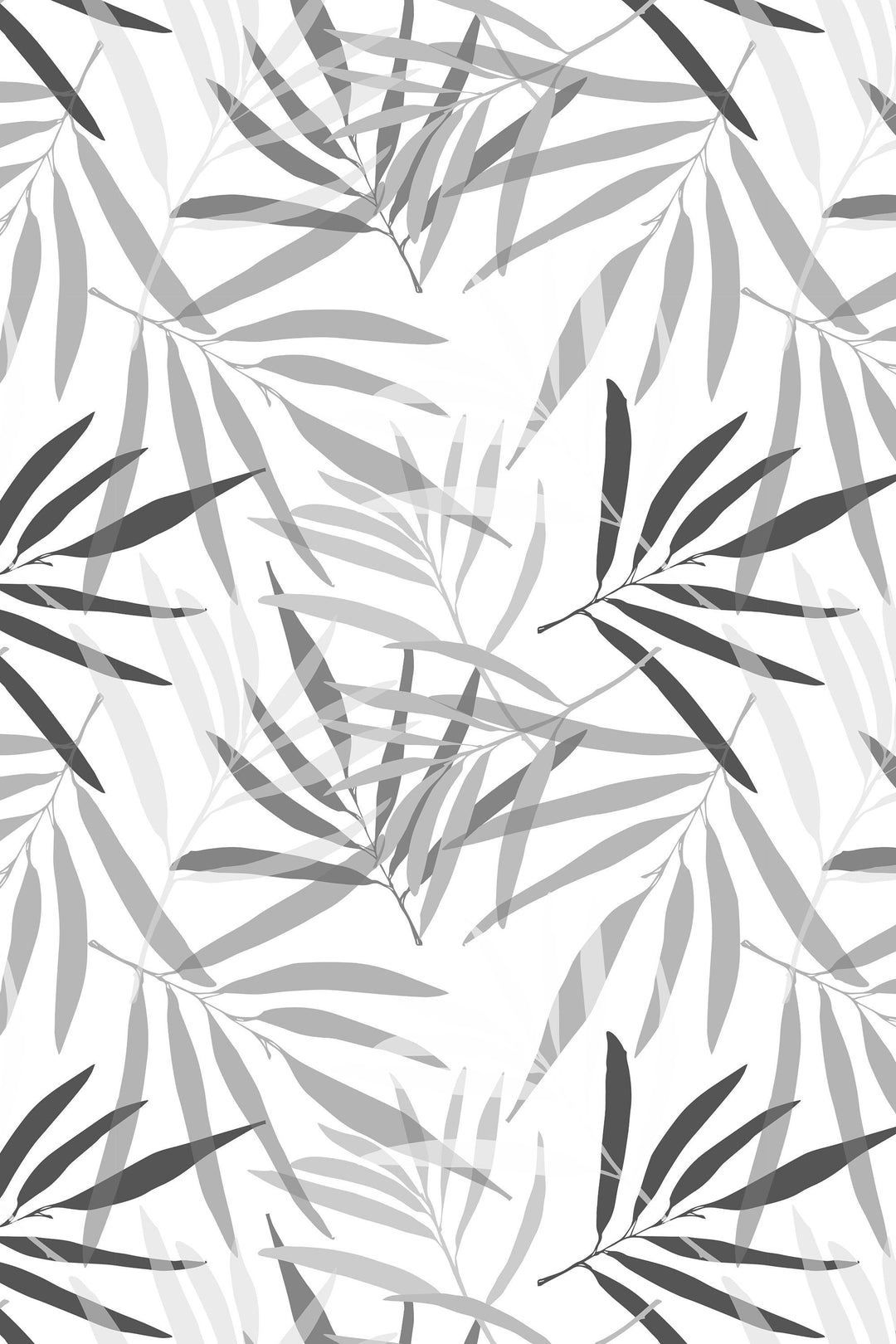 Pattern palm leaves wall mural, peel and stick wallpaper, wall decor design#3112