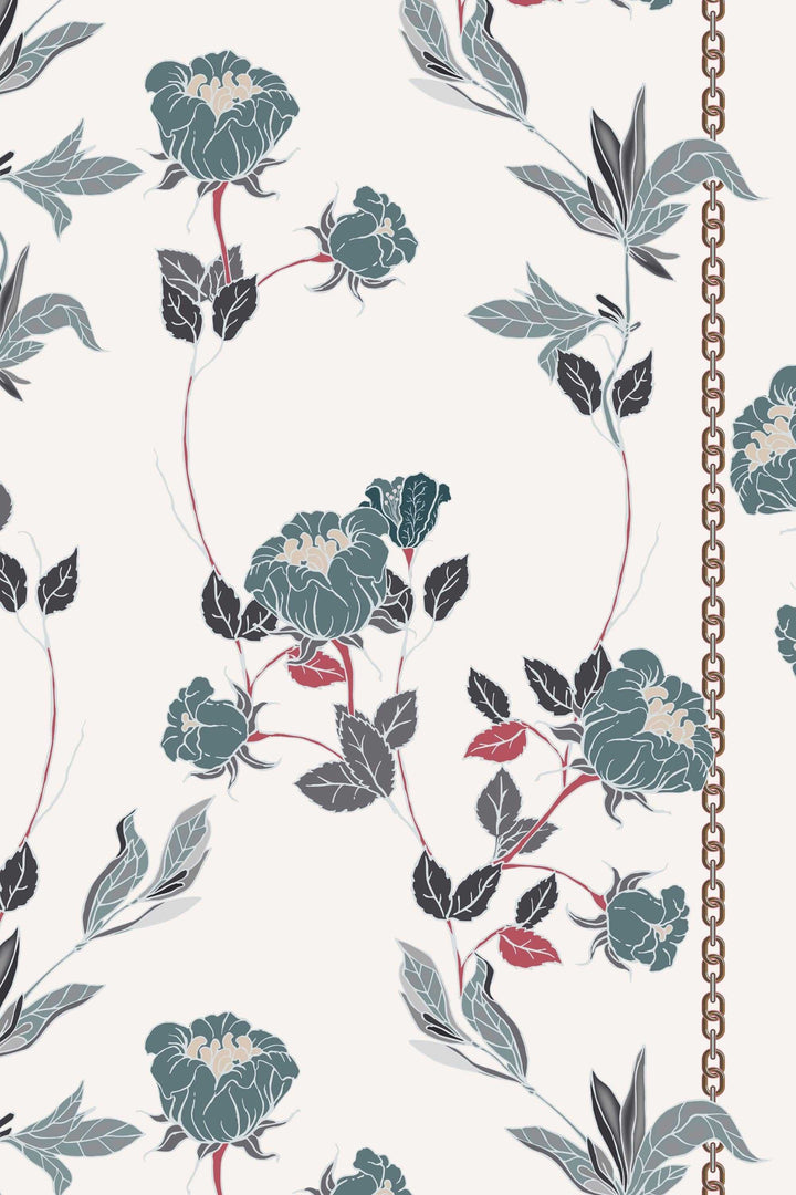 Wild Rose pattern peel and stick wallpaper #3118