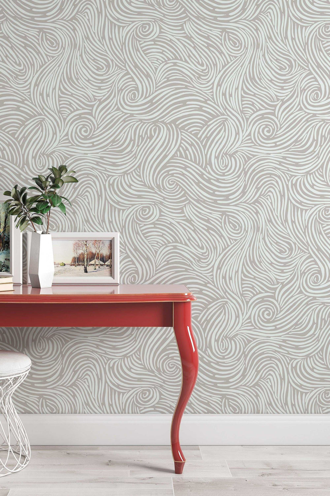 Work Office Peel and Stick Wallpaper - Traditional, Removable ...