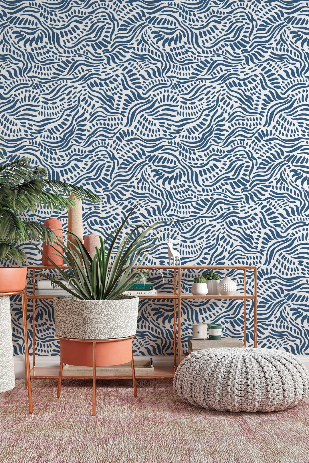 Waves Wallpaper - Tumbling Ocean Waves - White Abstract Beach Removable Self Adhesive Wallpaper Roll pattern wallpaper design#3091