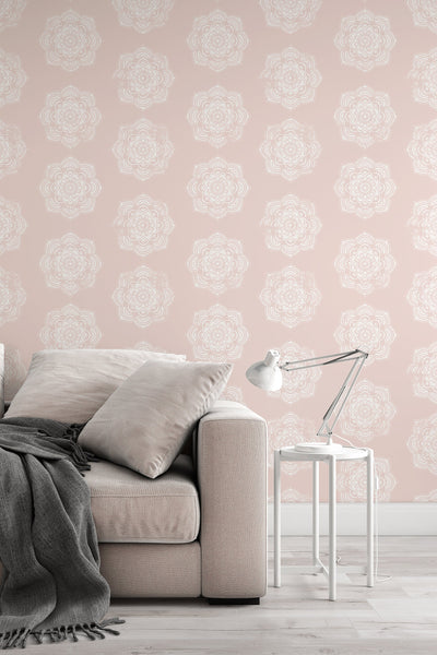 BOHO Design Wallcovering - Canvas Peel & Stick Wallpaper - Removable Self Adhesive Wallpaper pattern wallpaper design #3157