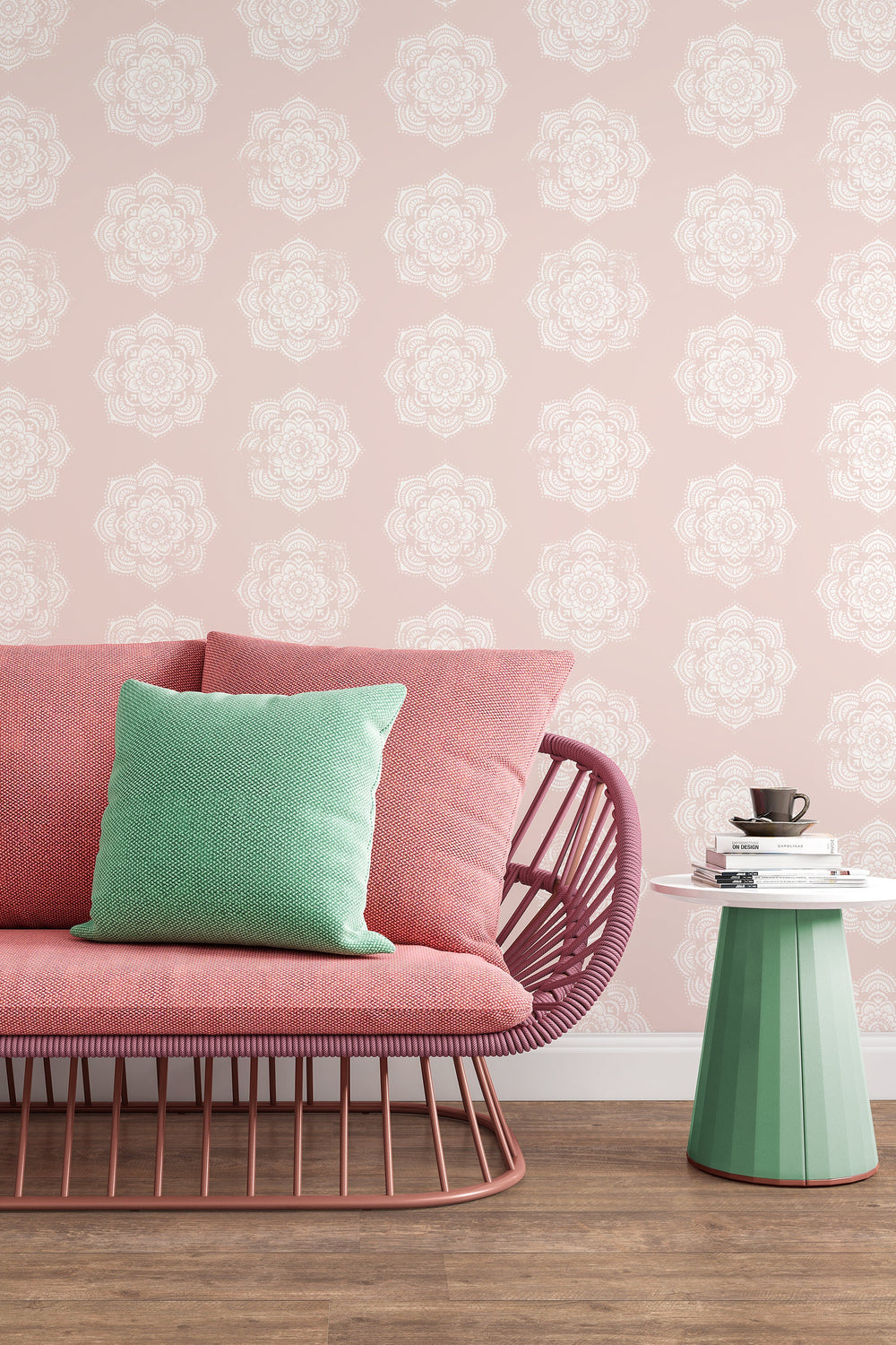 BOHO Design Wallcovering - Canvas Peel & Stick Wallpaper - Removable Self Adhesive Wallpaper pattern wallpaper design #3157