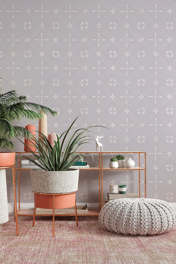 BOHO Design Wallcovering - Canvas Peel & Stick Wallpaper - Removable Self Adhesive Wallpaper pattern wallpaper design #3158