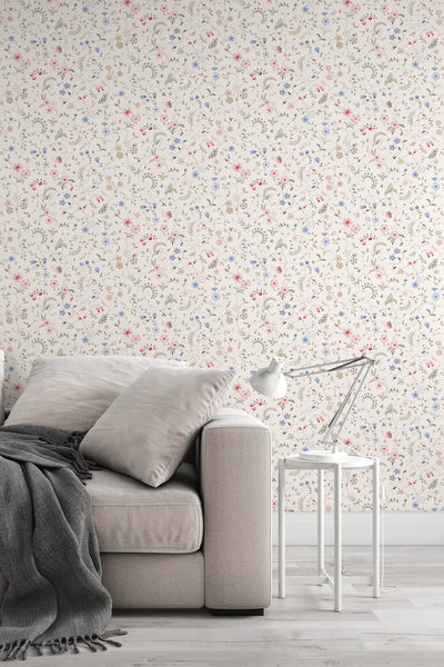 Exclusive - Mixed herbs Peel & Stick wallpaper - Removable Self Adhesive and traditional wallpaper #3224