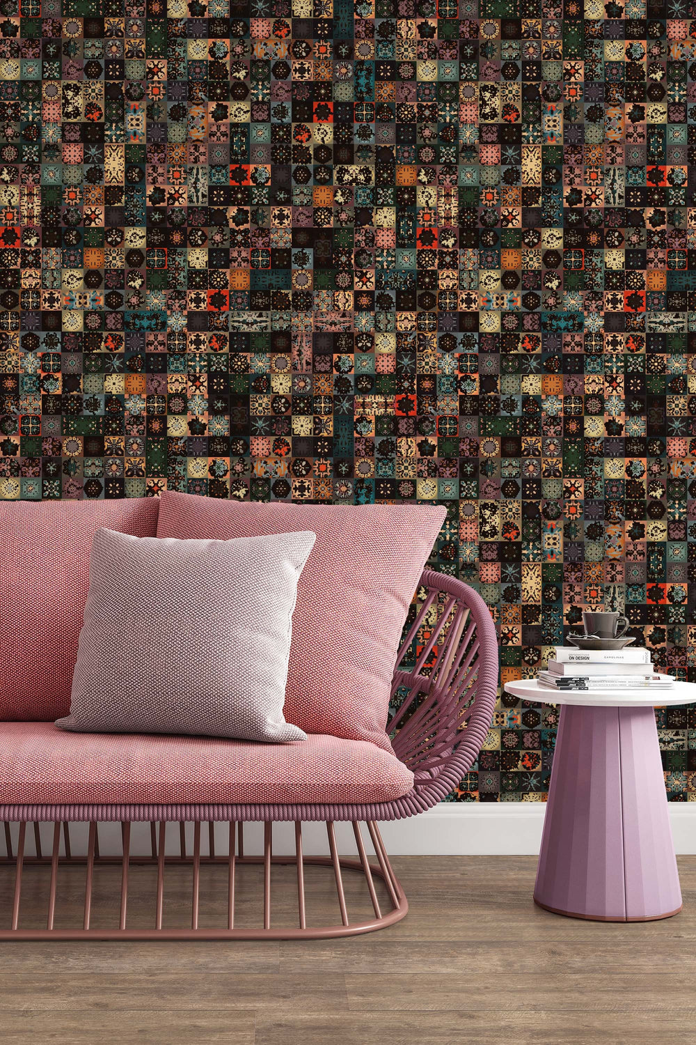 Multicolor mosaic  - Peel & Stick Wallpaper - Removable Self Adhesive and Traditional wallpaper #3272