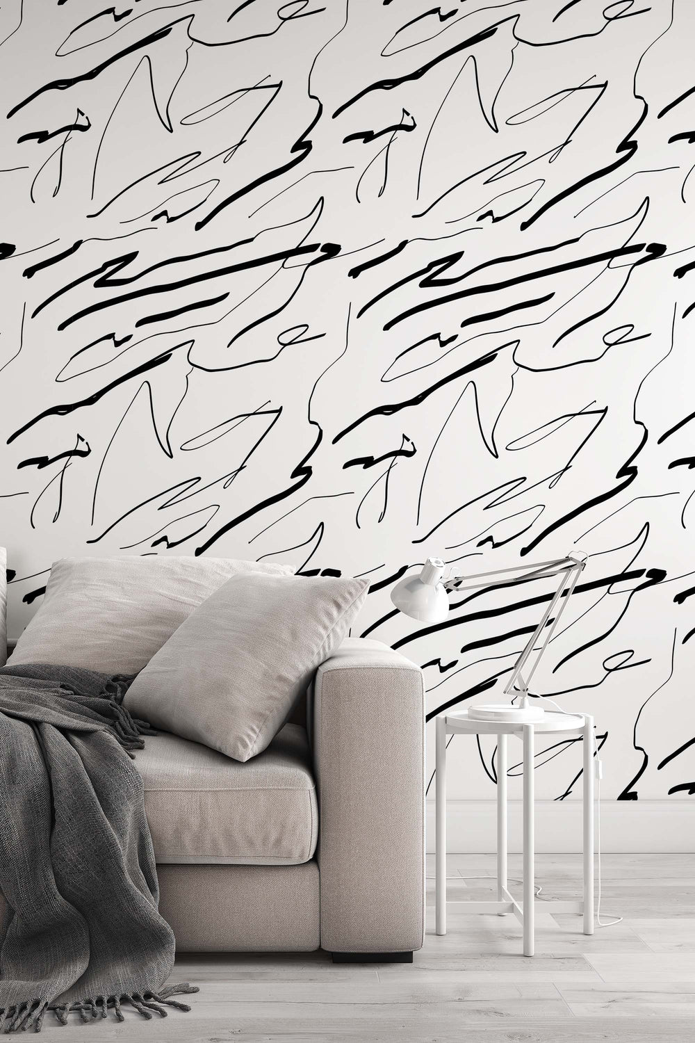 Best Abstract Lines Watercolor Self Adhesive Wallpaper #3274 online ...