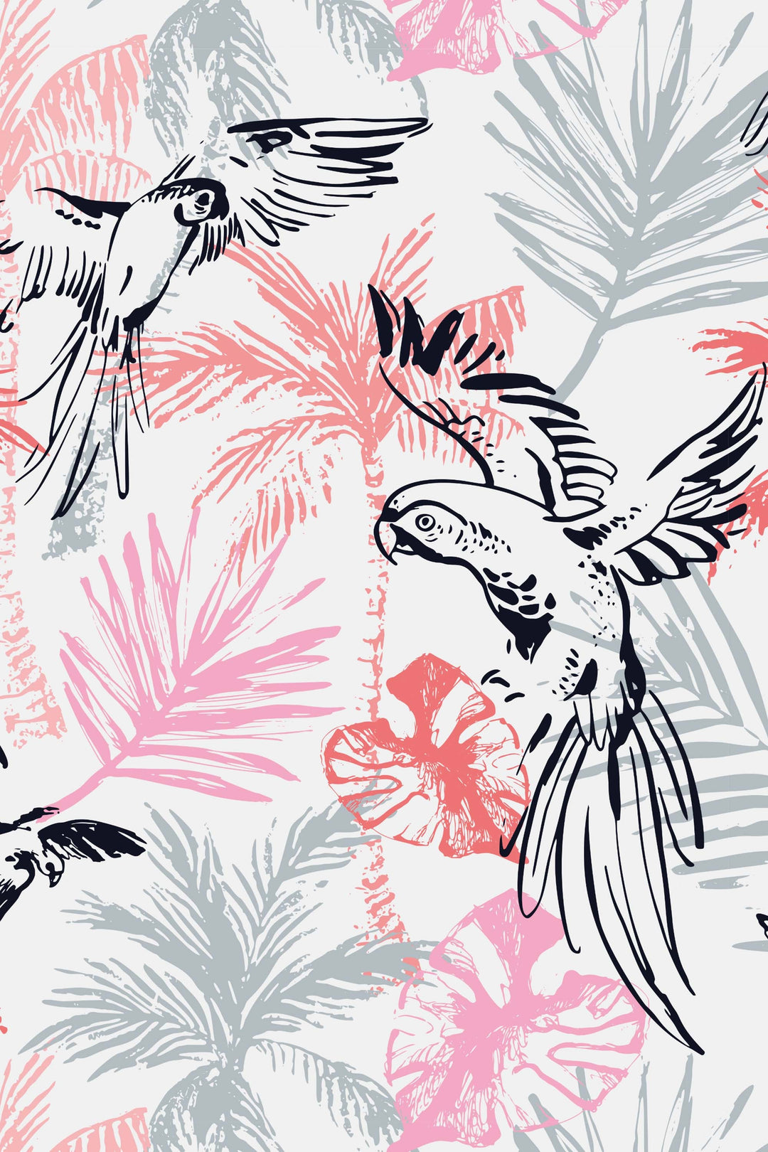 tropical self adhesive wallpaper