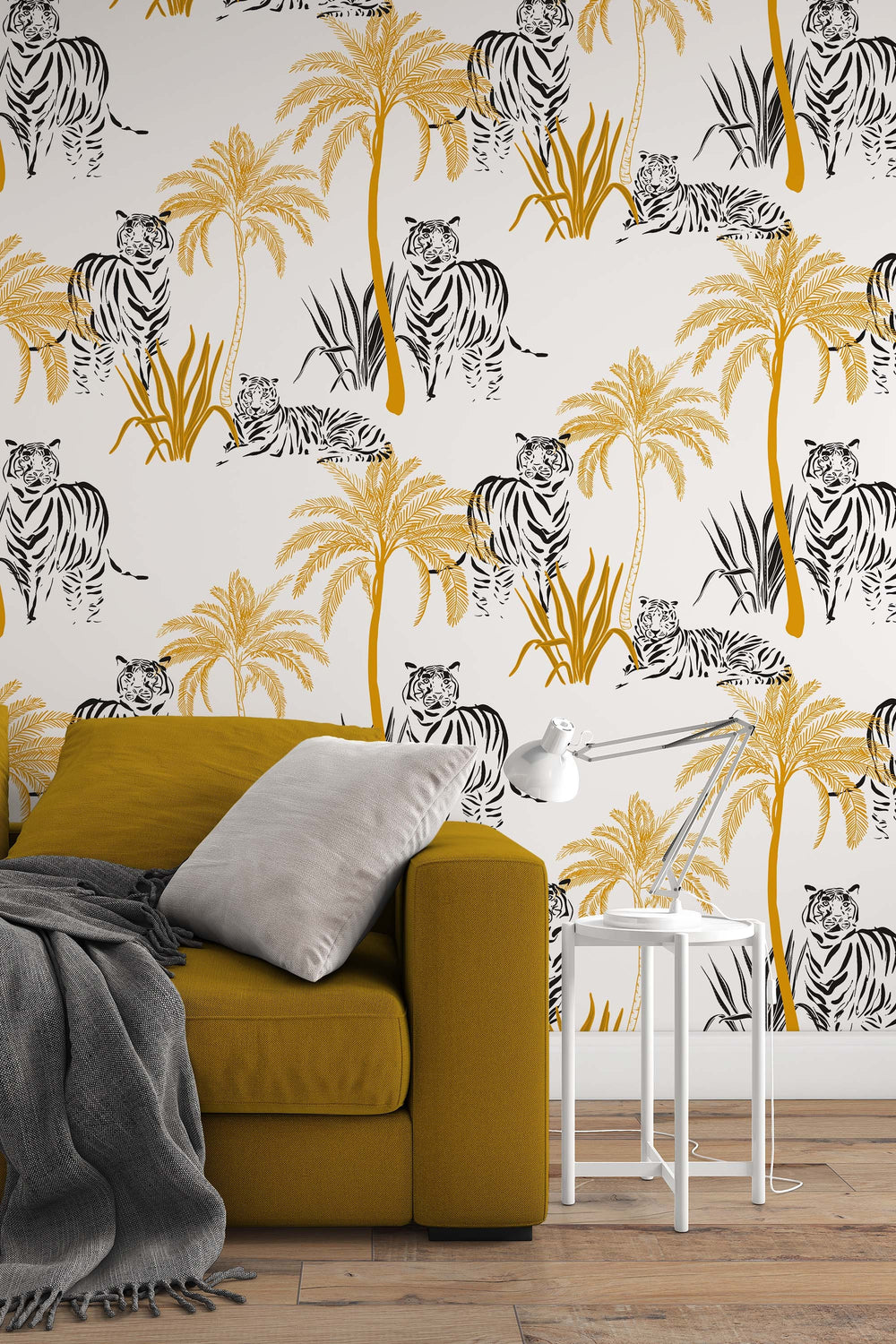 tropical tiger wallpaper