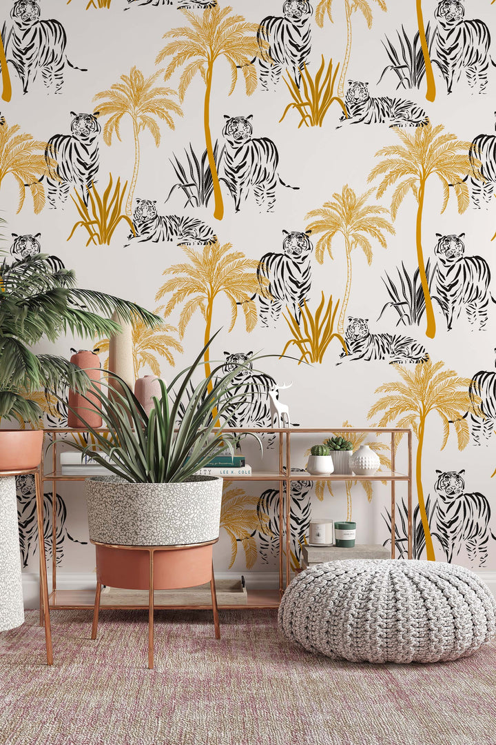 tropical nursery wallpaper