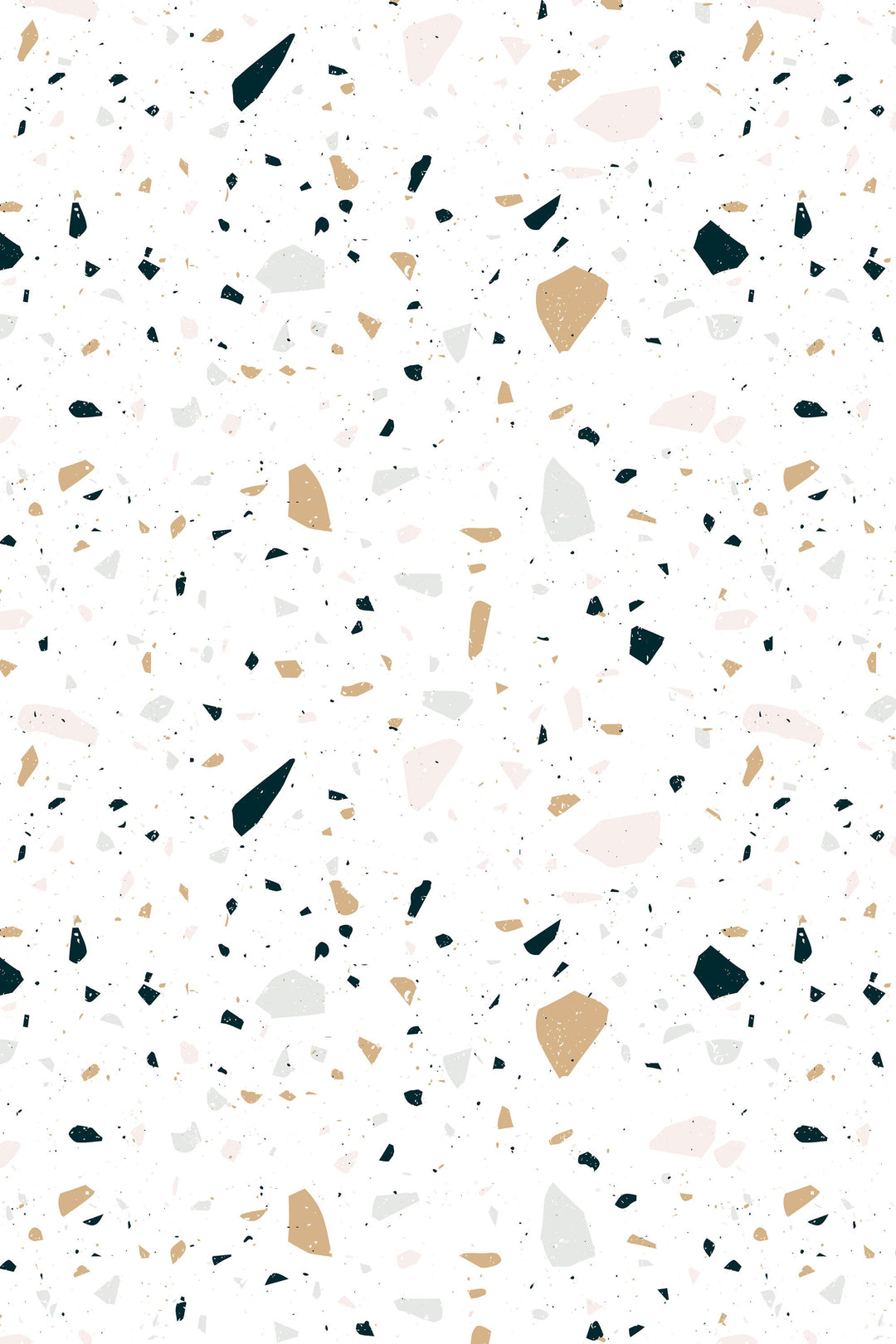 White Terrazzo Wallpaper