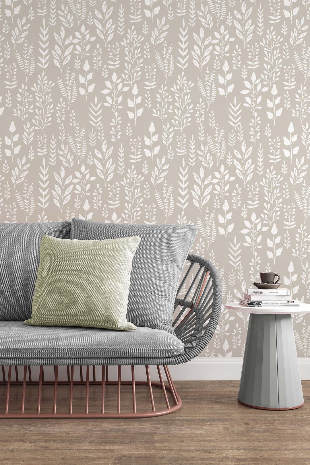 Boho herbs Removable Peel and Stick Wallpaper #53305 /