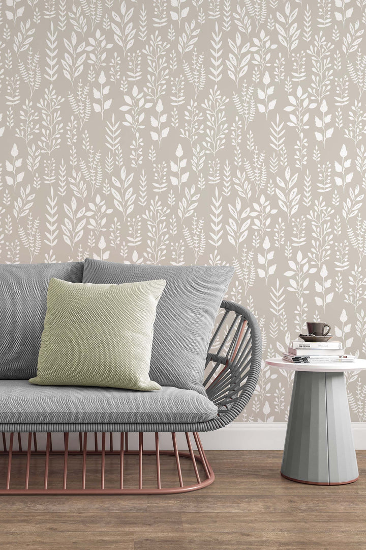 Boho herbs Removable Peel and Stick Wallpaper #53305 /