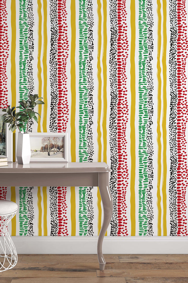 EXCLUSIVE Pattern abstract multicolor stripes - Peel