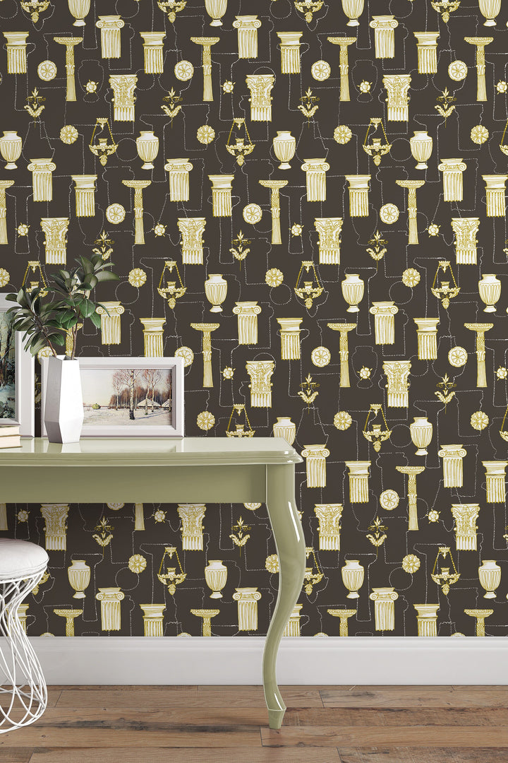 Removable wallpaper vintage - Peel and stick - Traditional