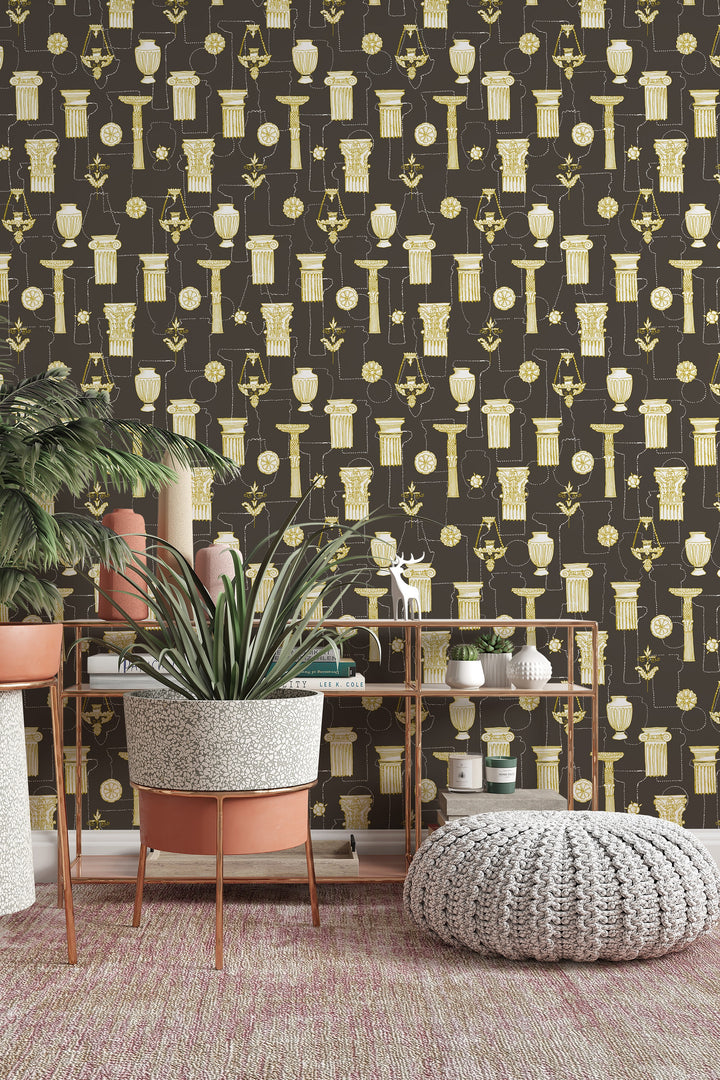 Removable wallpaper vintage - Peel and stick - Traditional