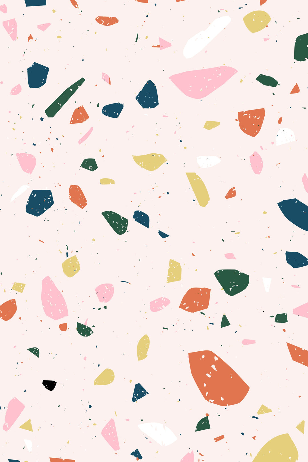 Pink Terrazzo Wallpaper removable