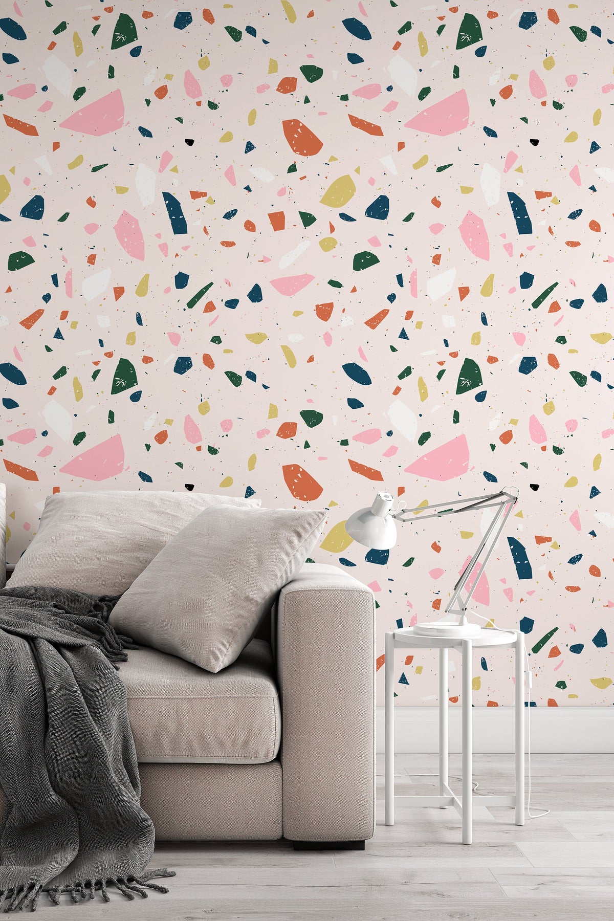 Terrazzo Wallpaper - Pink – Ayara Home