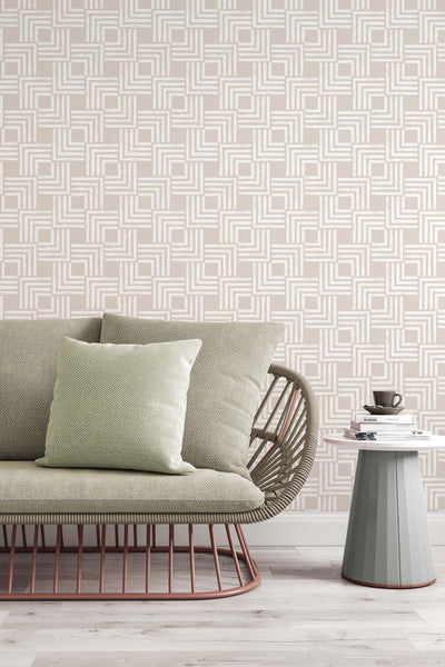 Removable Wallpaper, Temporary Wallpaper, Minimalistic Wallpaper, Peel and Stick Wallpaper, Boho, Beige Background #53311 /1040