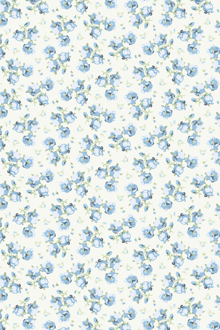 Watercolor small flowers Temporary Minimalistic Wallpaper 53308 /