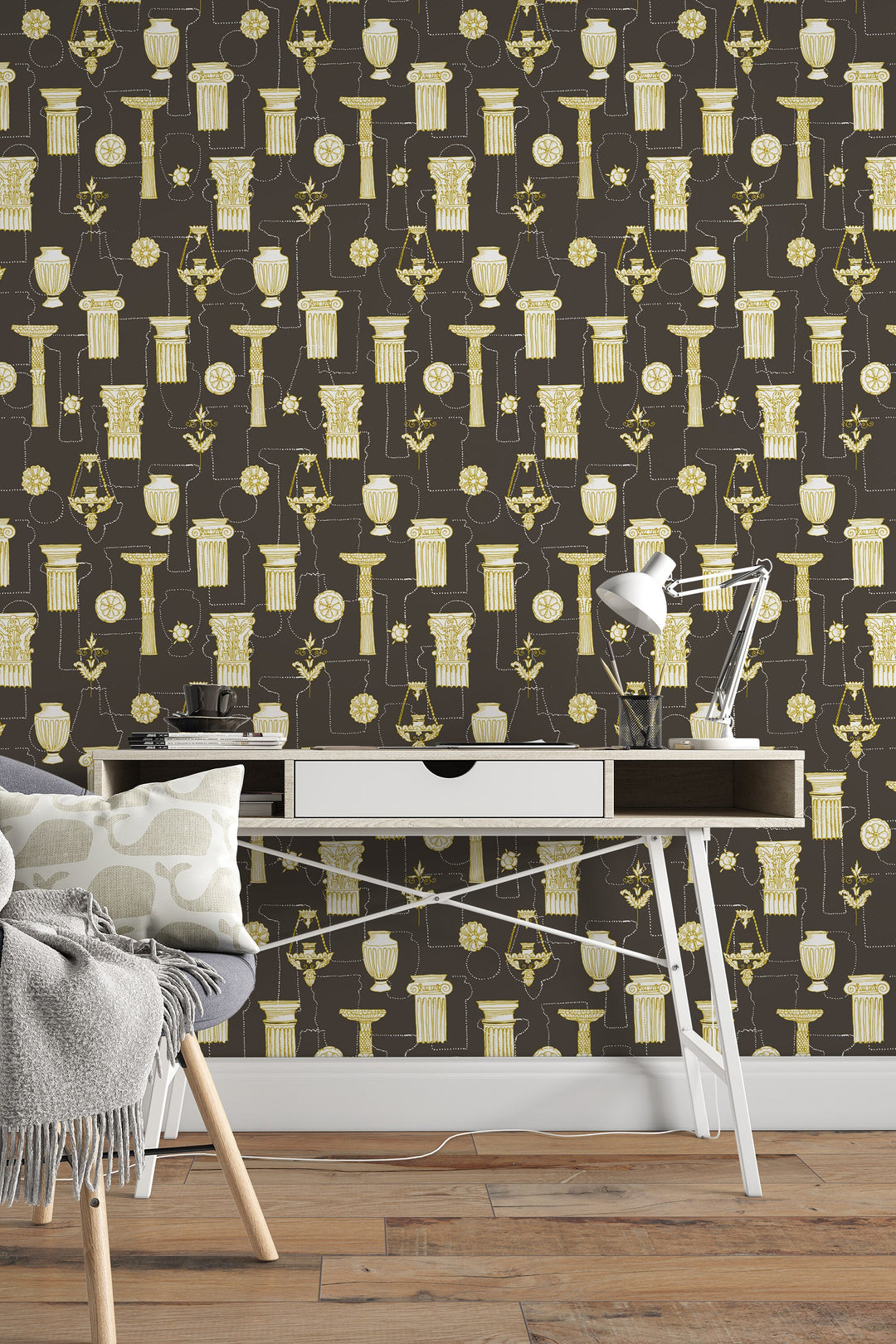 Removable wallpaper vintage - Peel and stick - Traditional