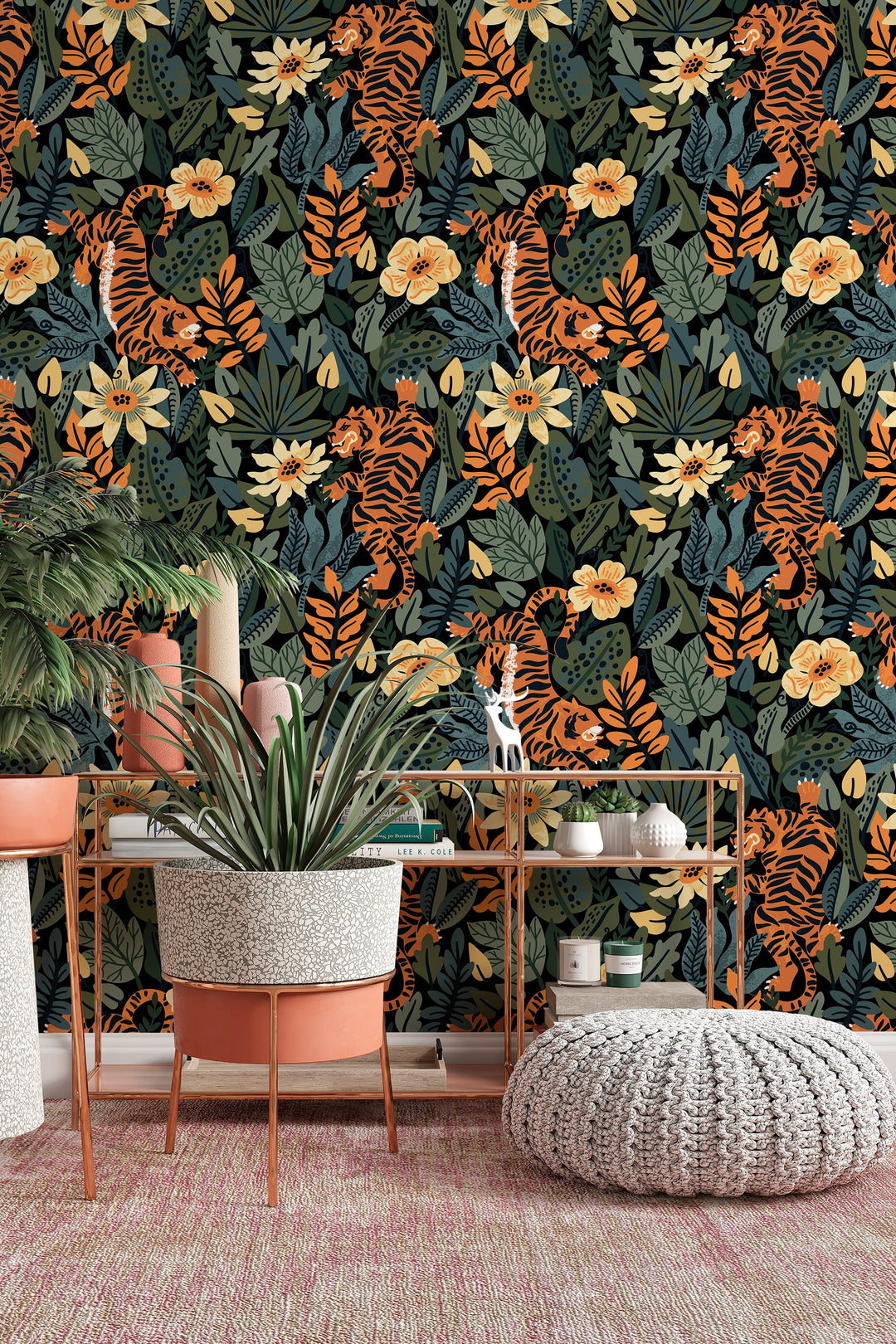 Tiger in the Woods Wallcovering 3095