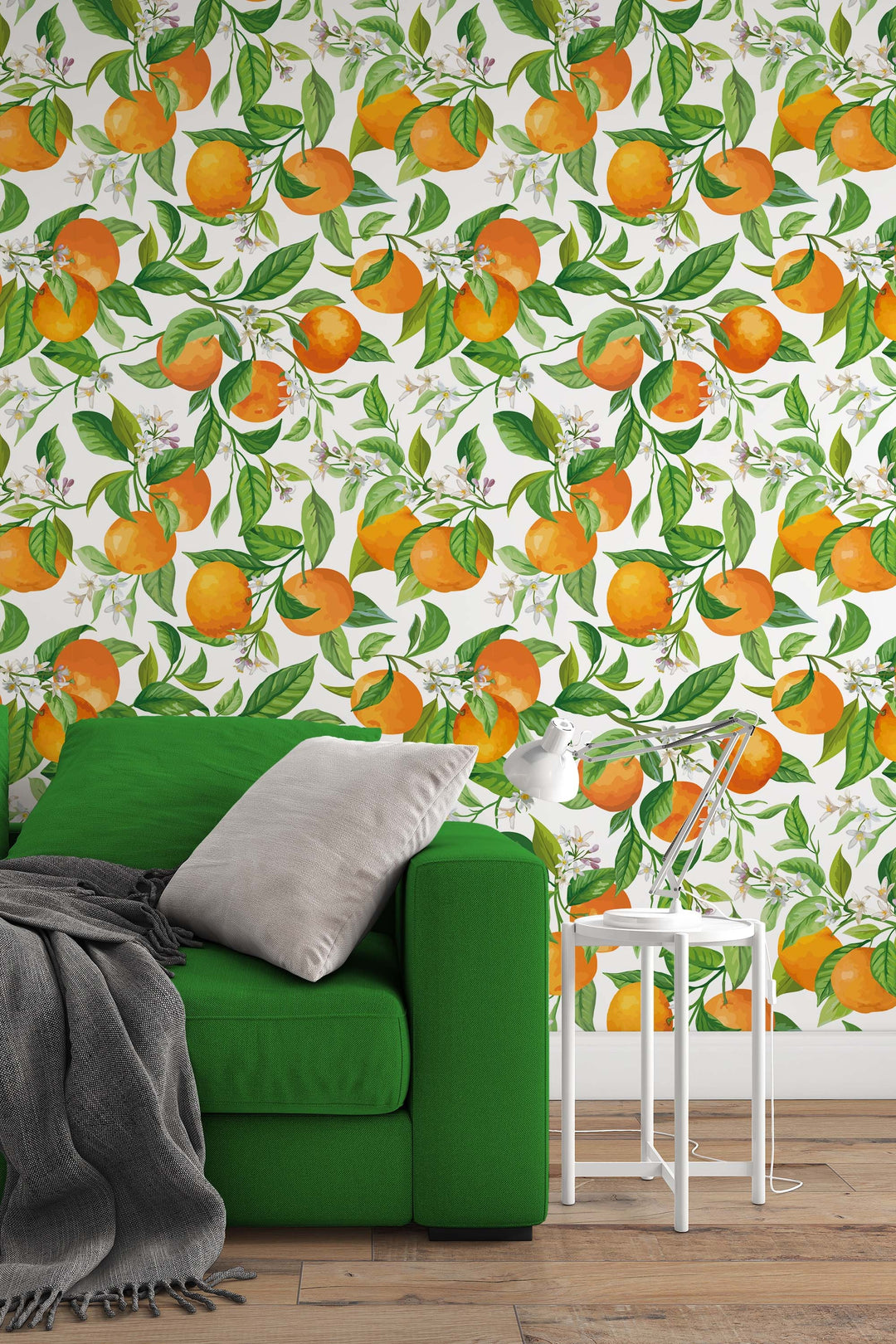 Summer orchard renter friendly peel and stick wallpaper #53314 /