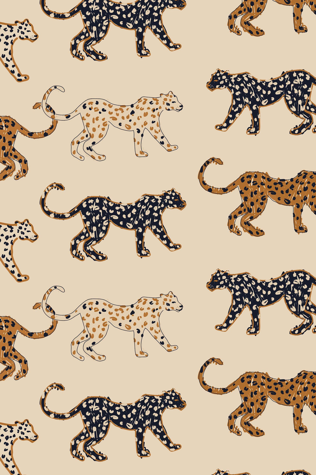 cheetah peel and stick wallpaper