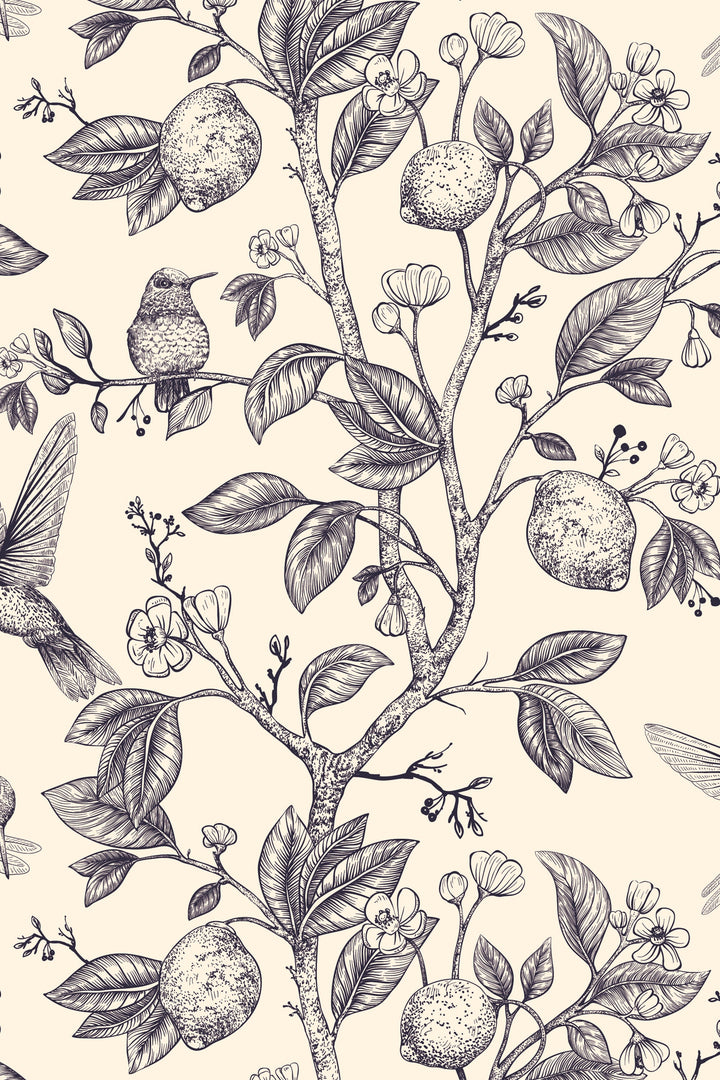 Hummingbirds in the forest - Peel & Stick Wallpaper - Removable Self Adhesive and Traditional wallpaper #53133 /1040