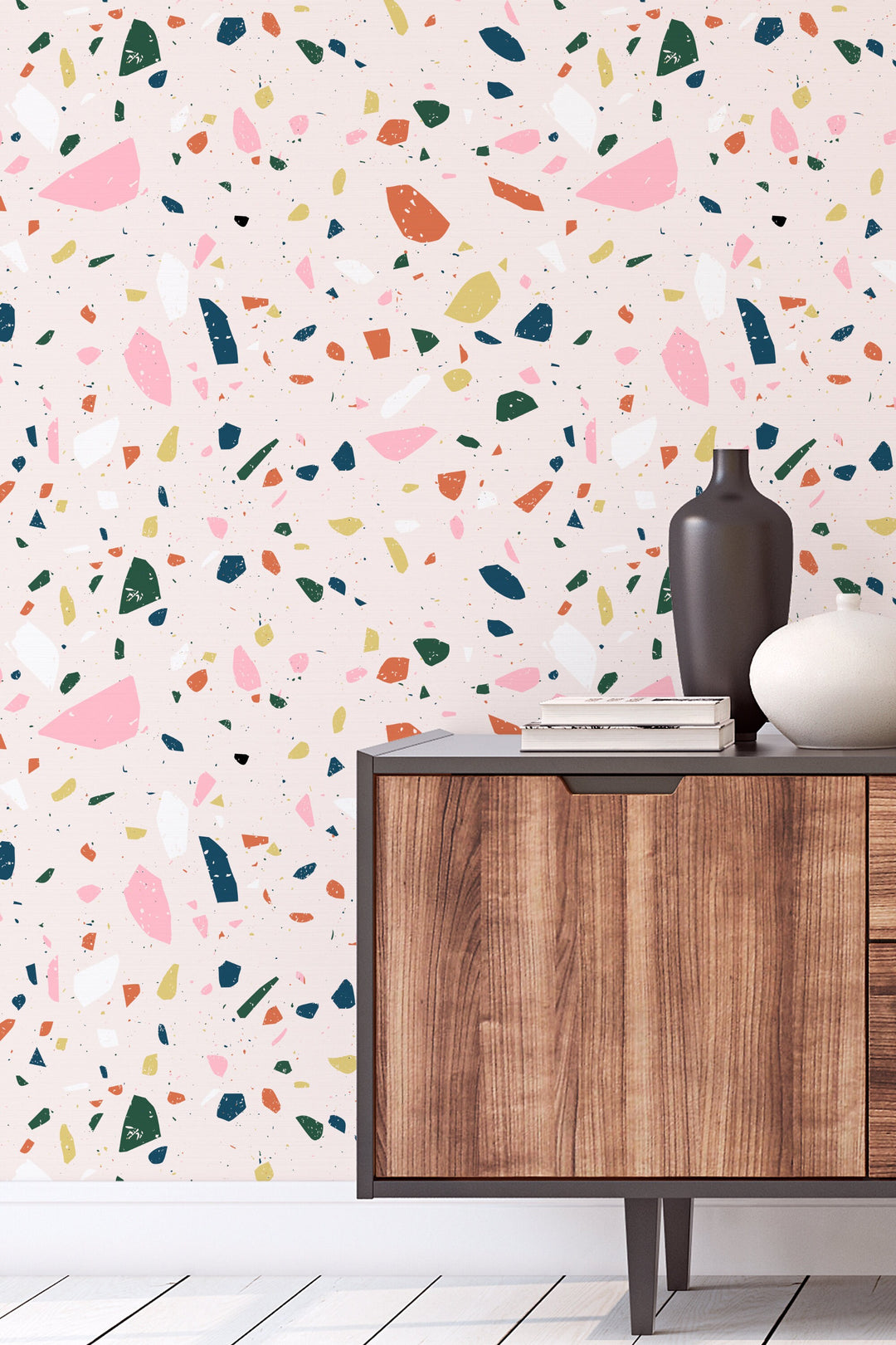 Pink Terrazzo Wallpaper - Abstract design #53143