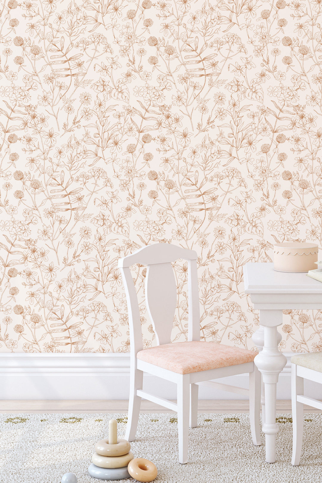 Boho herbs, minimalistic,  hand draw - Peel and stick wallpaper, Removable , traditional wallpaper - #53335 /1040