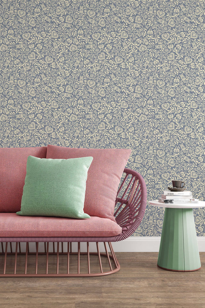 Boho design, renassance style - Peel & Stick Wallpaper - Removable Self Adhesive and Traditional wallpaper #53262 /1040