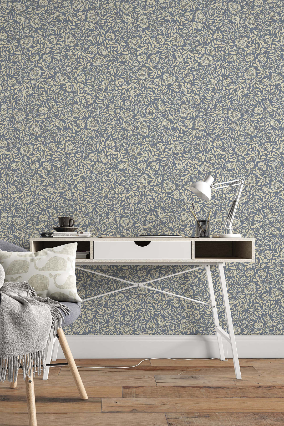 Boho design, renassance style - Peel & Stick Wallpaper - Removable Self Adhesive and Traditional wallpaper #53262 /1040