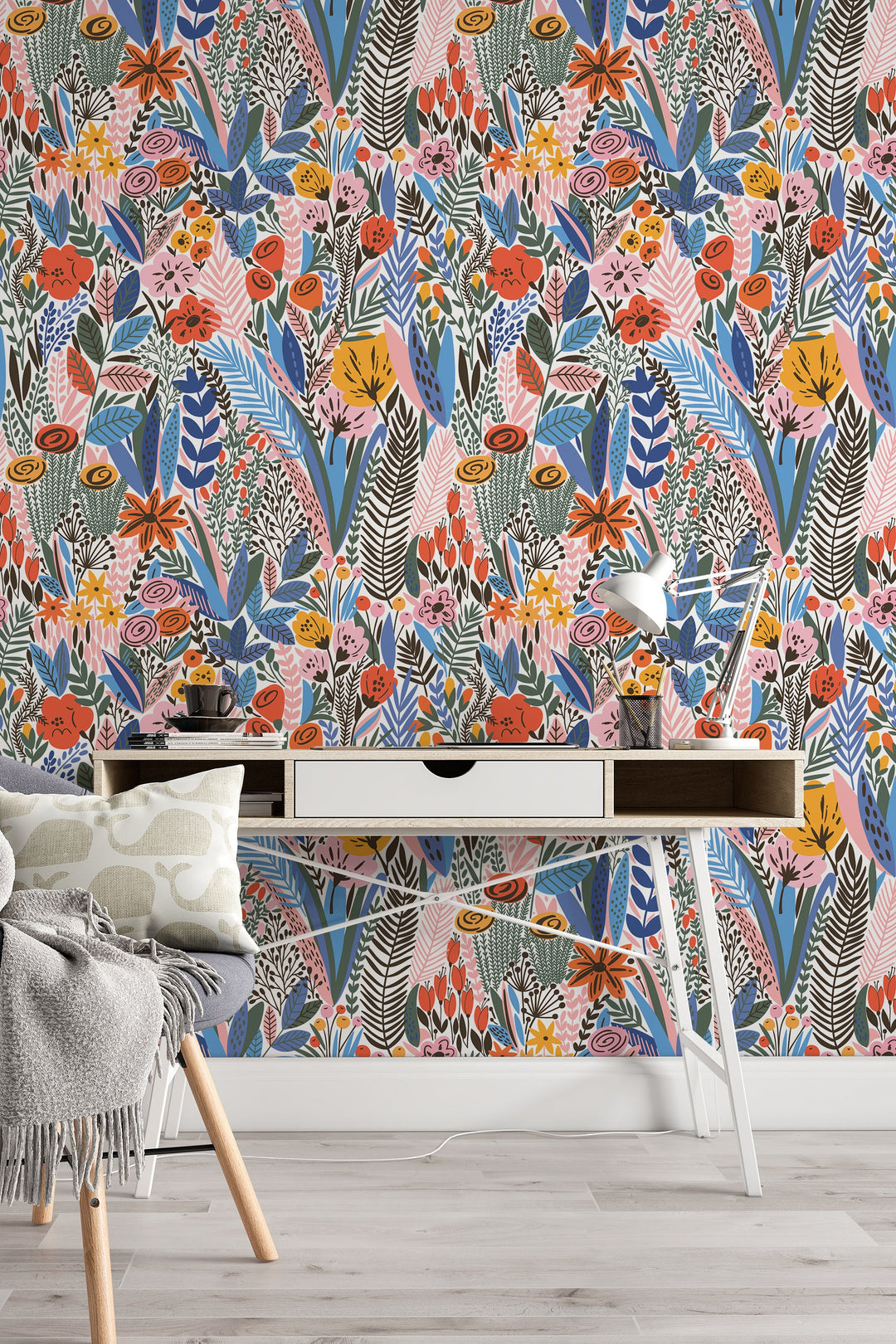 Scandinavian wallpaper for office