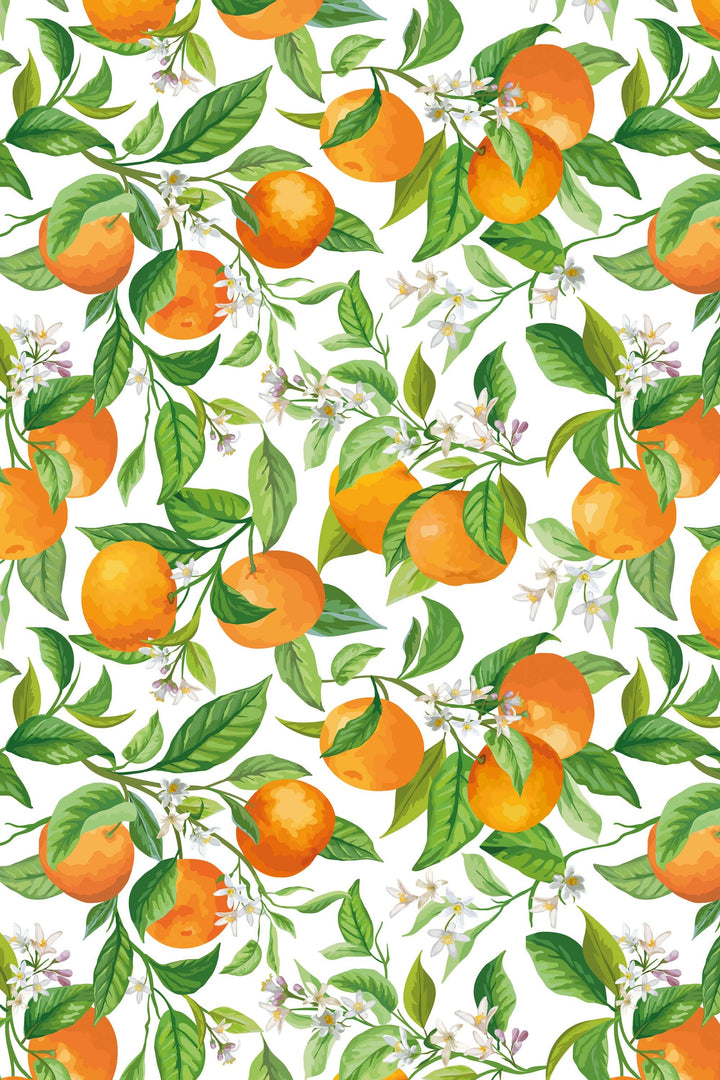 Summer orchard renter friendly peel and stick wallpaper #53314 /