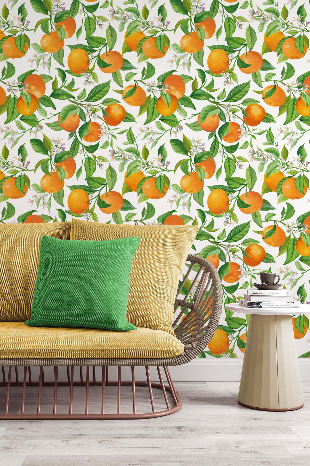 Summer orchard renter friendly peel and stick wallpaper #53314 /