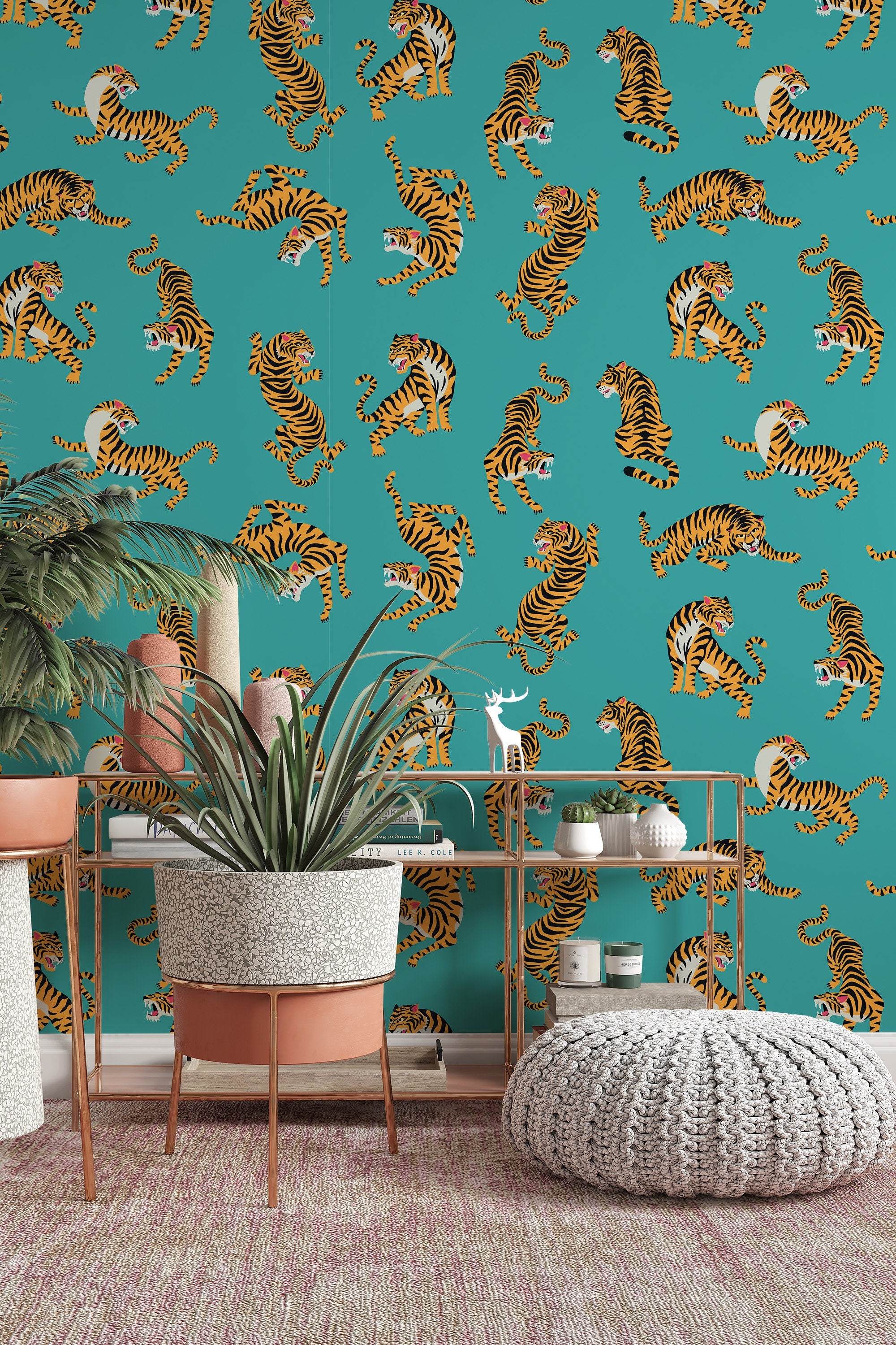 NuWallpaper Summer Love Teal Vinyl Peel  Stick Washable Wallpaper Roll  Covers 3075 Sq Ft NU3037  The Home Depot