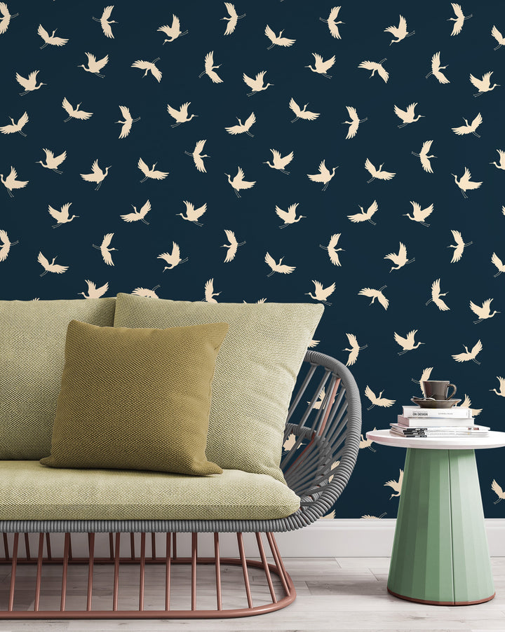 Wallpaper Cranes Removable and Traditional wallpaper - #3363