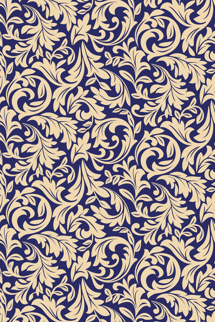 Damask dark background classic design Removable wallpaper 53349 /