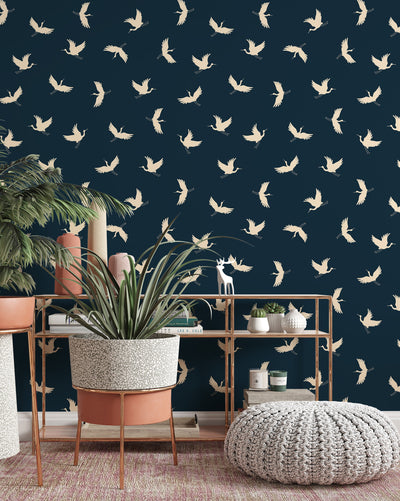 Wallpaper Cranes Removable and Traditional wallpaper - #3363