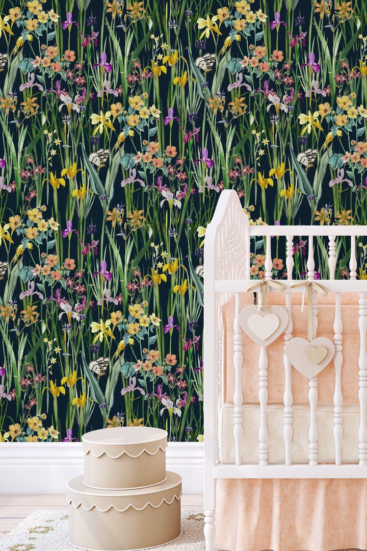 Green Meadow Peel and Stick Wallpaper - Removable Self