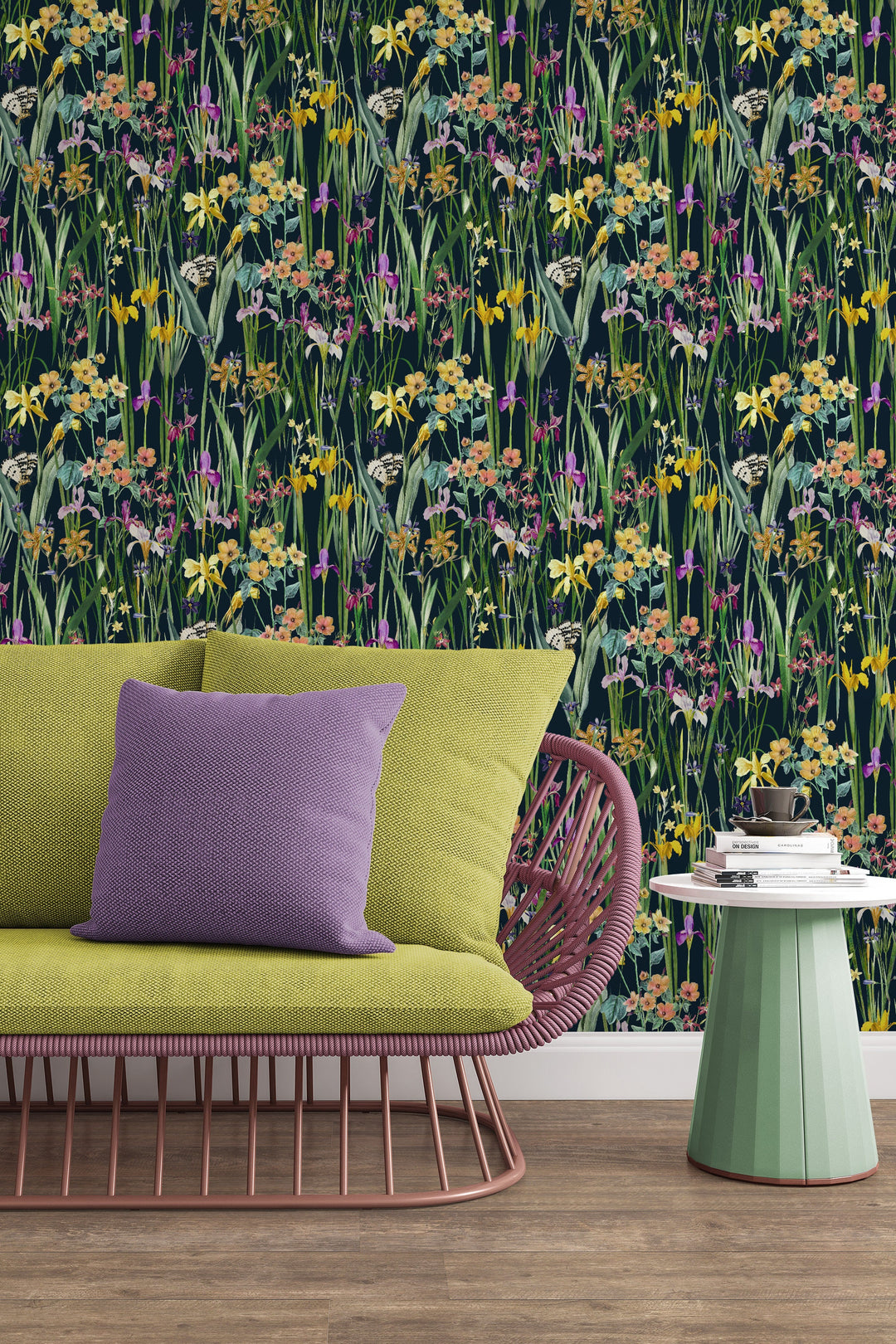 Green Meadow Peel and Stick Wallpaper - Removable Self