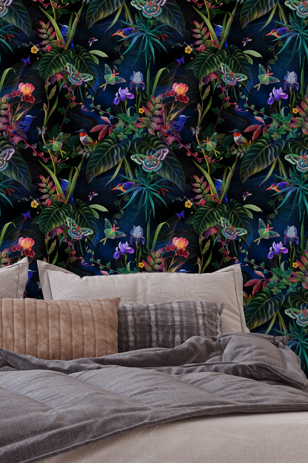 secret garden at night peel and stick wallpaper for badroom
